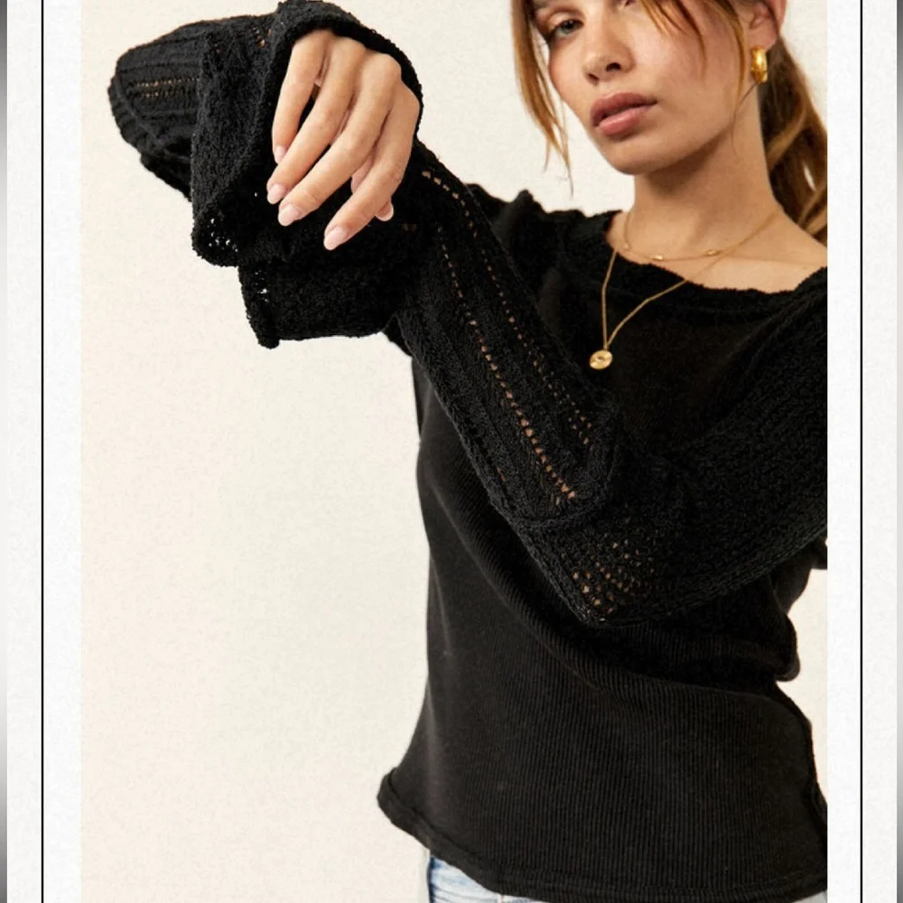 Free people Cuffing Season Top